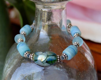 Handgefertigtes Glasperlenarmband