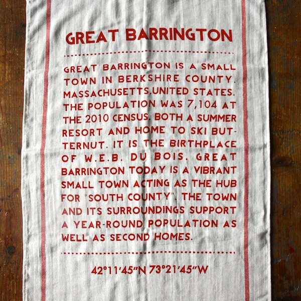 Great Barrington Tea Towel