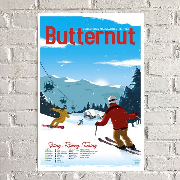 BUTTERNUT ski Poster