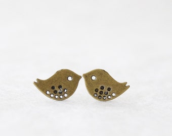 2 Pcs Oxidized Silver Plated Brass Base Charm-Cone-Bird Cage 15x9mm 5500Z-M-243
