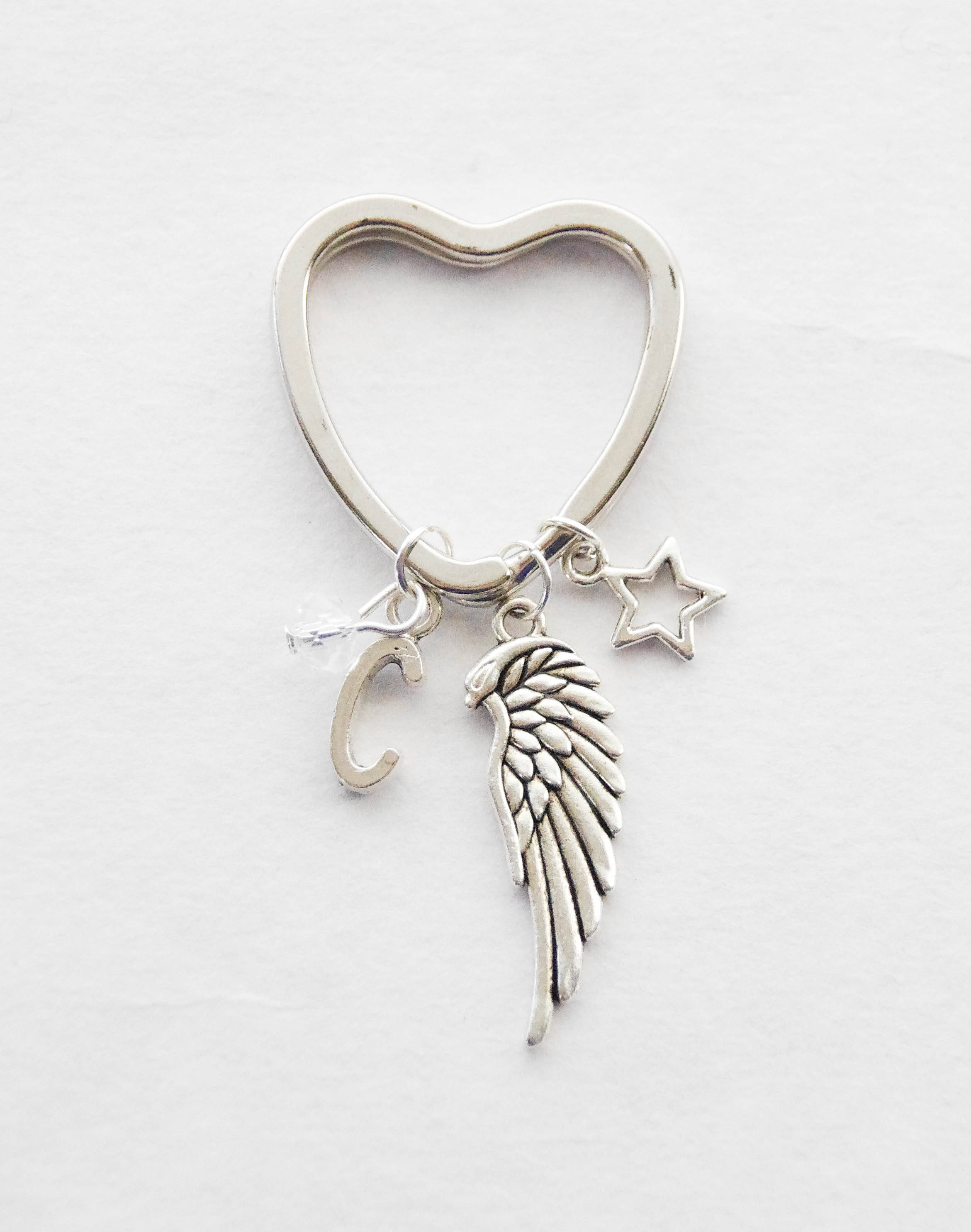 Sympathy Gift Angel Wing Keychain Bereavement Gift Sympathy Etsy