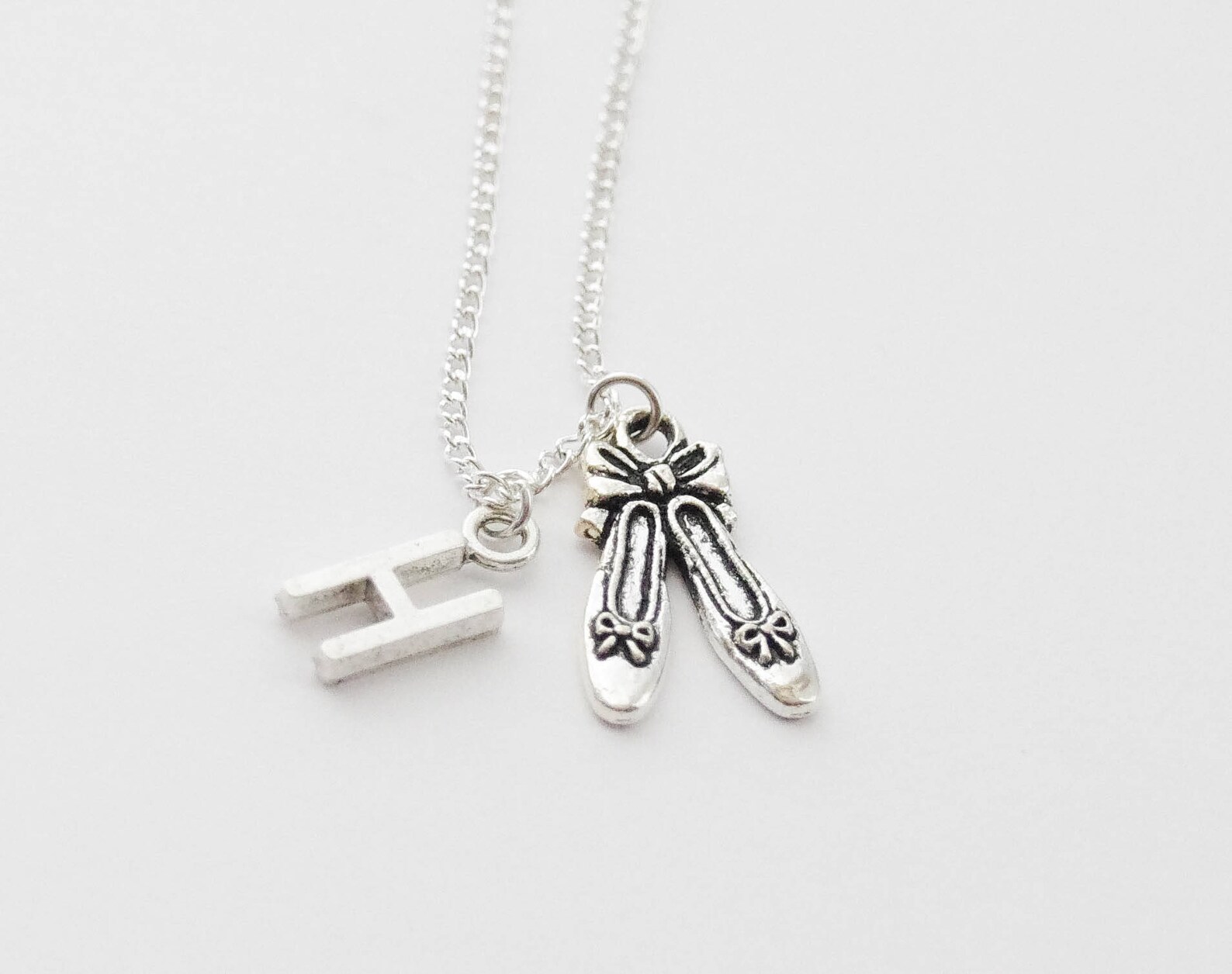 ballet necklace, ballet slippers necklace, ballet shoes necklace, ballerina necklace, dance necklace, ballerina gift, dancer nec