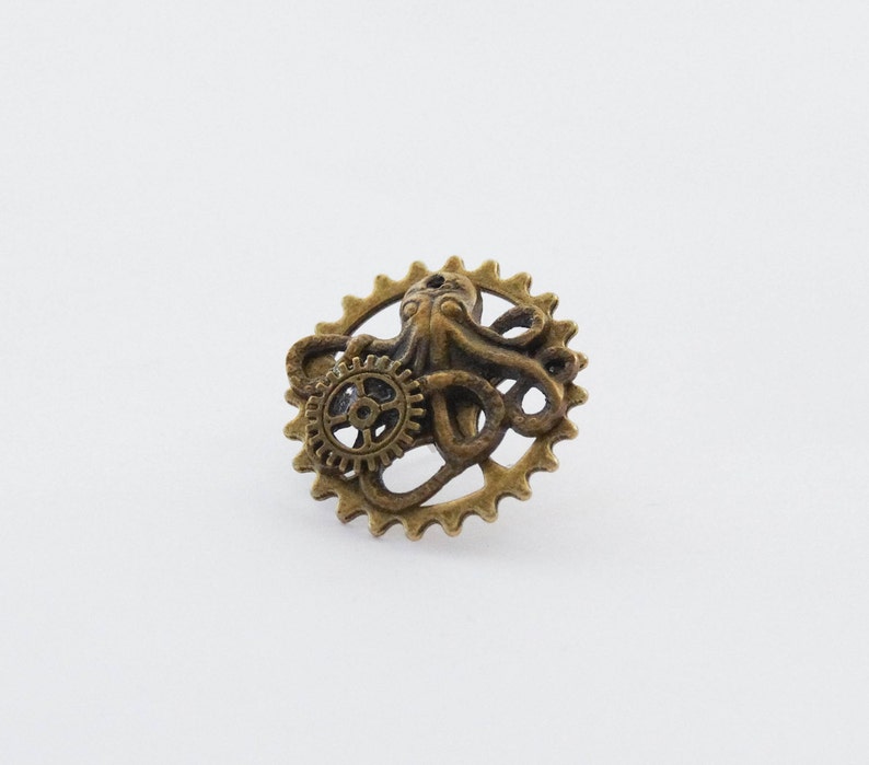 Steampunk Tie Pin Octopus Tie Tack Octopus Tie Pin Nautical Tie Pin Gifts for Men Steampunk Octopus Tie Clip Steampunk Octopus Pin