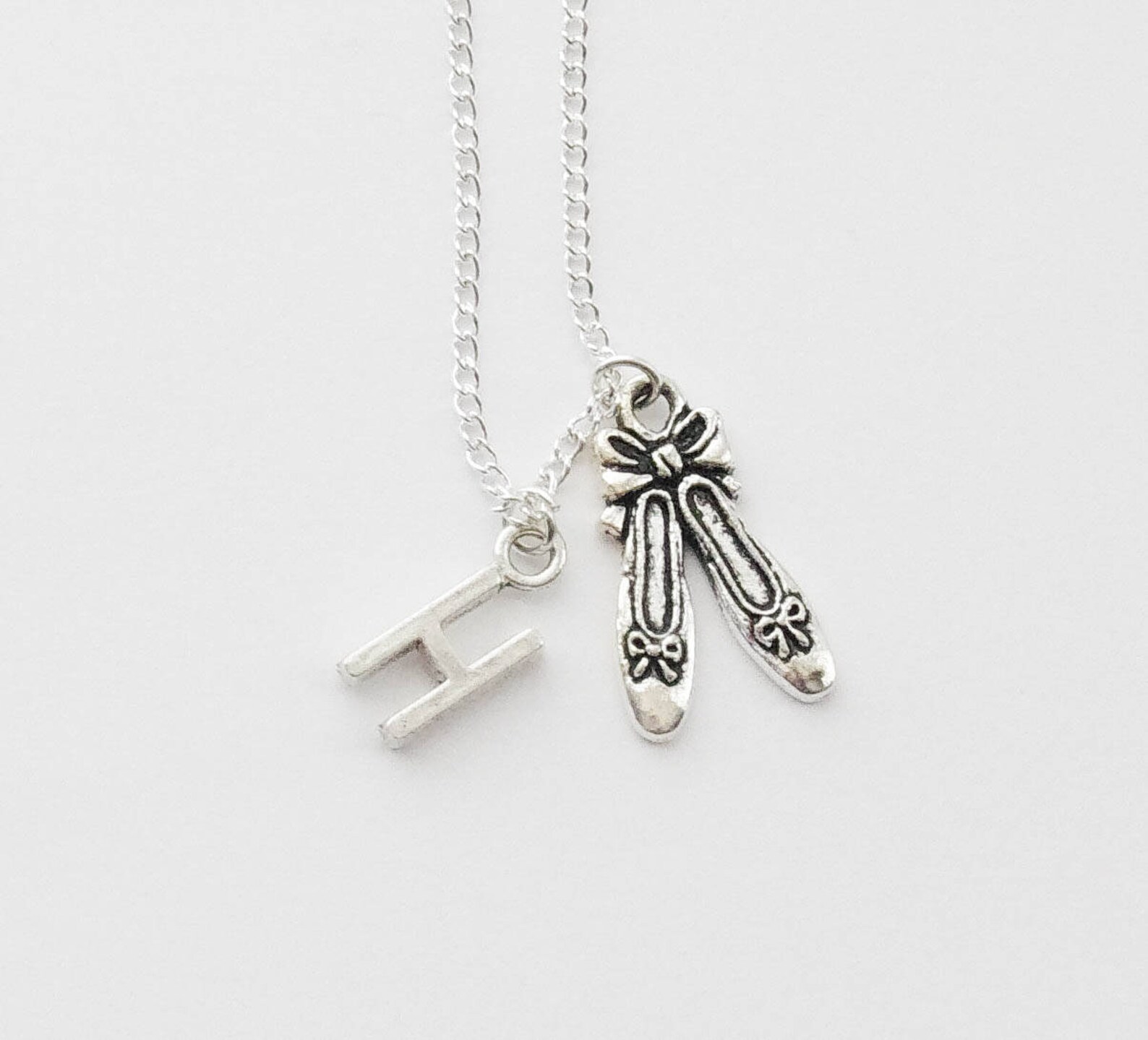 ballet necklace, ballet slippers necklace, ballet shoes necklace, ballerina necklace, dance necklace, ballerina gift, dancer nec