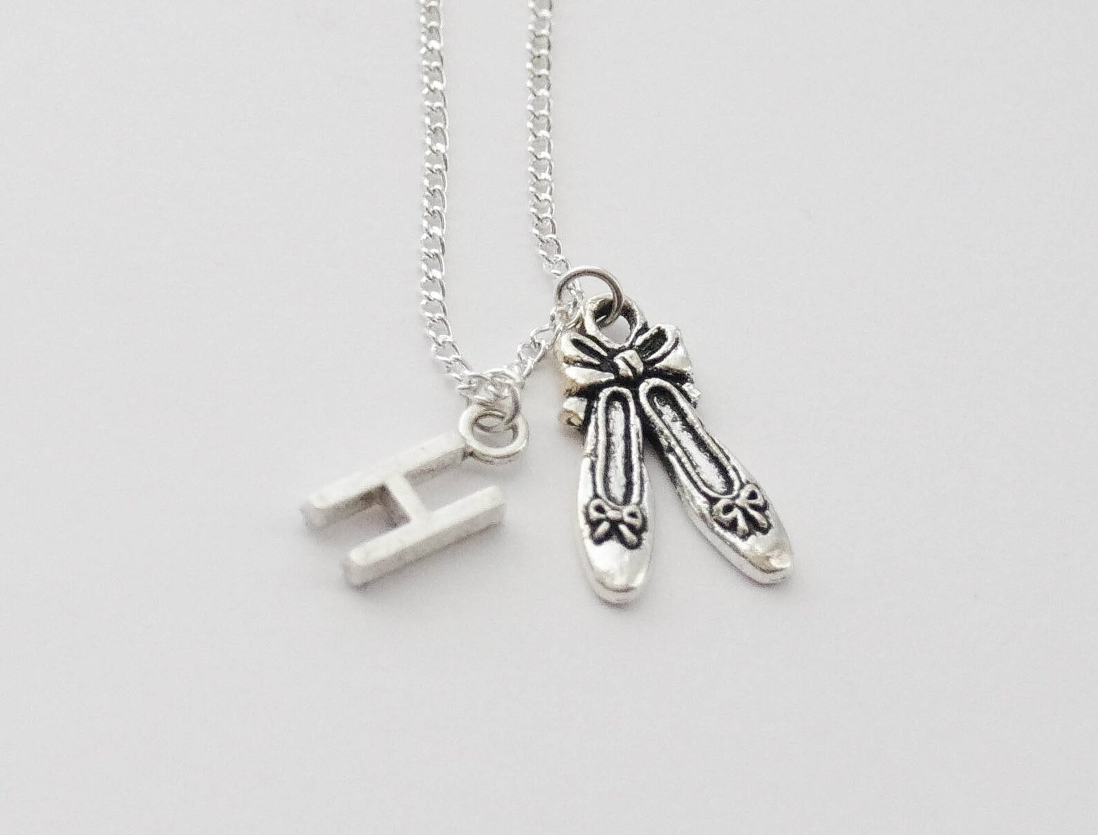 ballet necklace, ballet slippers necklace, ballet shoes necklace, ballerina necklace, dance necklace, ballerina gift, dancer nec