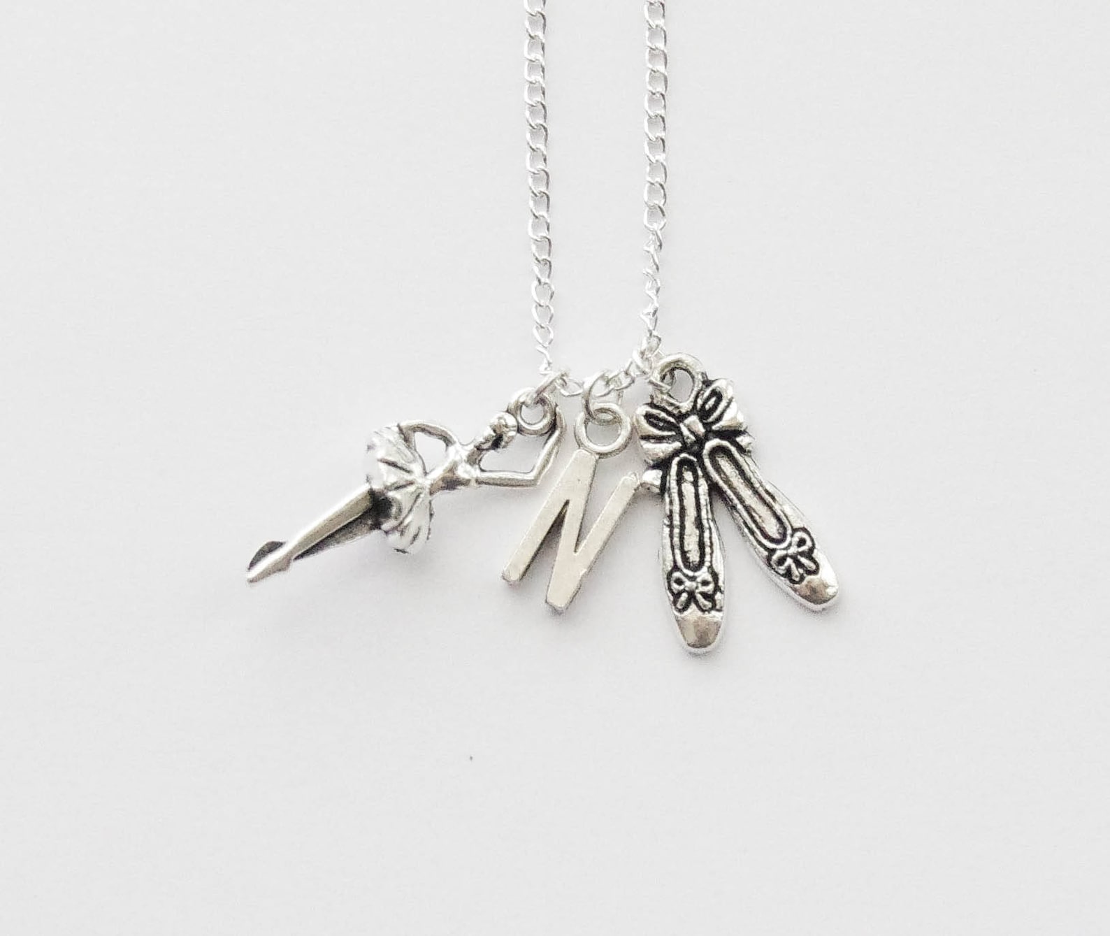 ballet necklace, ballerina necklace, dance necklace, ballerina gift, dancer necklace, recital gift, dancer gift
