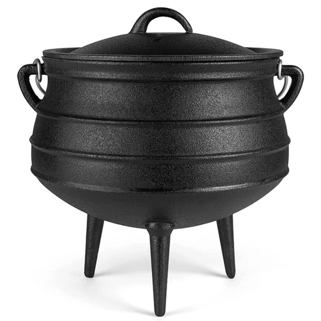 Cast Iron Cauldron Potjie Pot Half Size Rustic Country Farmhouse Decor Castiron Lodge Pots