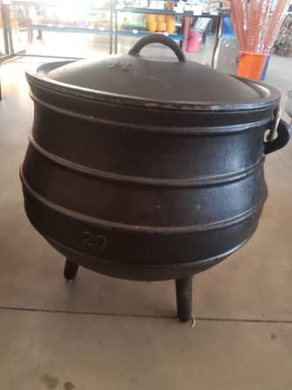 Potjie Pot Cauldron Size 2 Bean Pot 5 quart