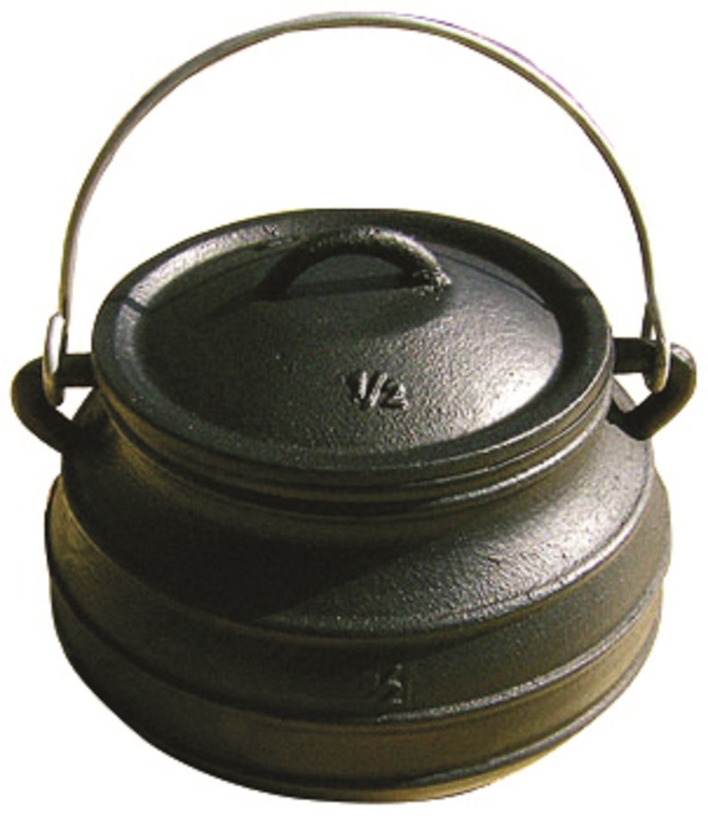 Assorted Sizes Cast Iron Potjie Pots Cast Iron Kettle FLAT Etsy