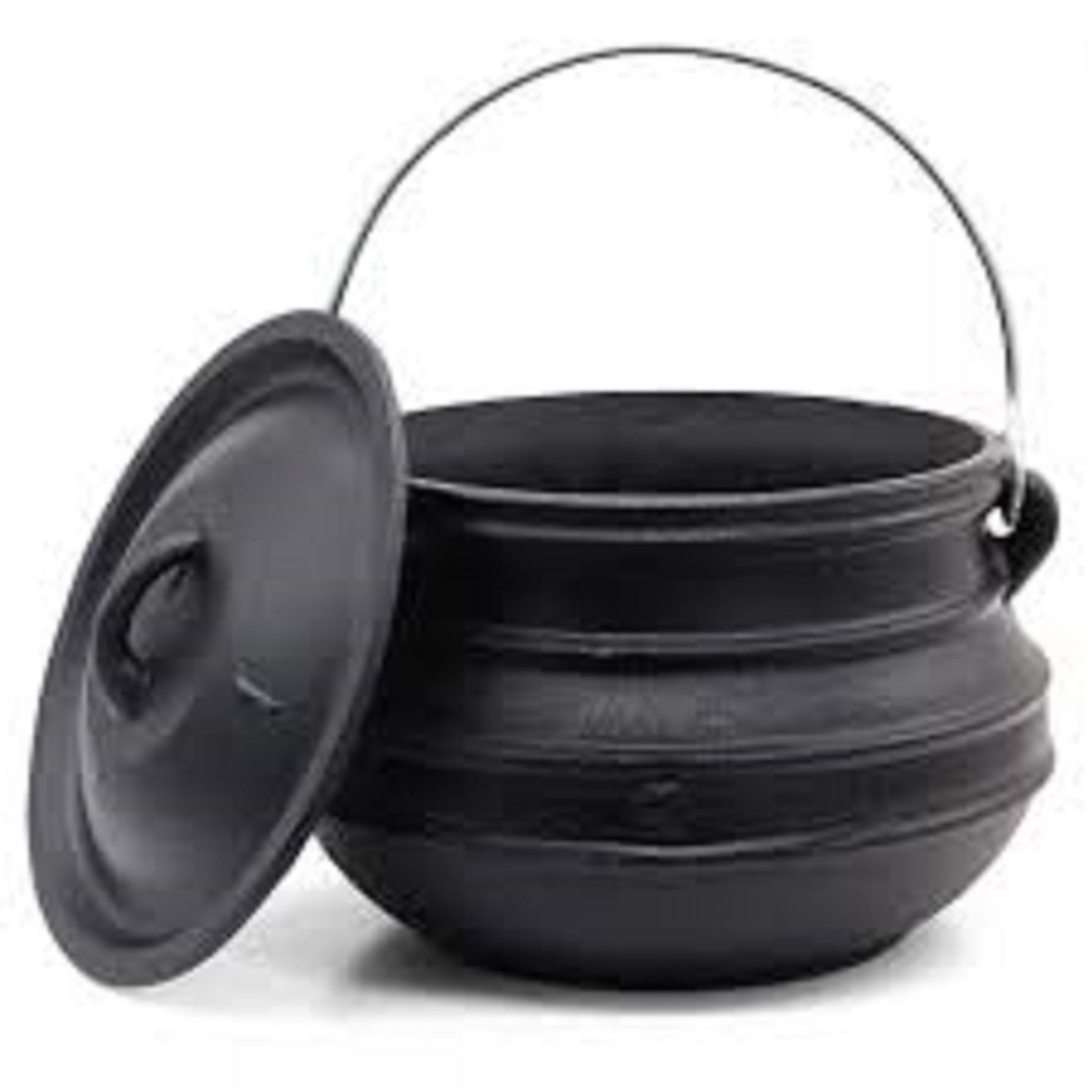 Flat Cast Iron Cauldron Flat Bottom Kettles Camp Fire Pot Etsy