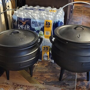 Cast Iron Cauldrons Size 4 or 6 image 2