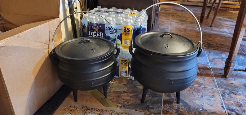 Cast Iron Cauldrons Size 4 or 6 image 2