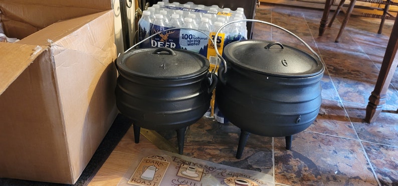 Cast Iron Cauldrons Size 4 or 6 image 1