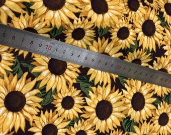 sunflower jersey knit fabric