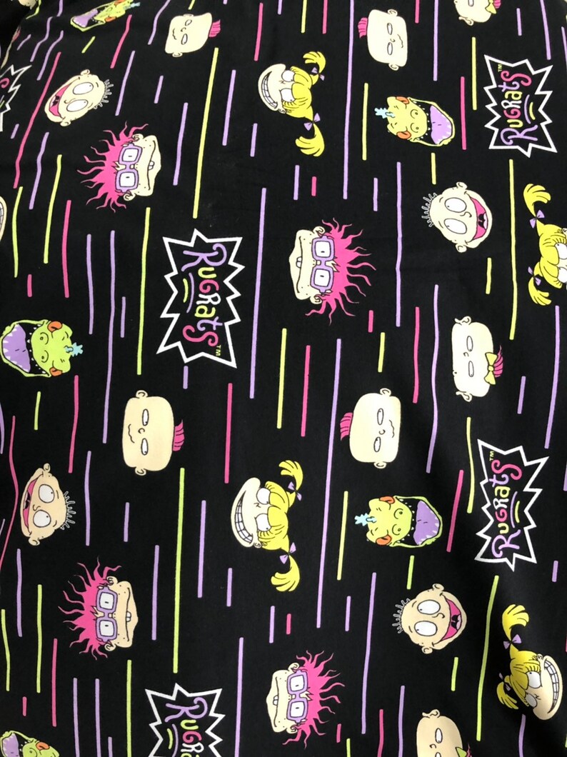 Rugrats pattern soft Lycra clothing DIY sewing fabric width Etsy