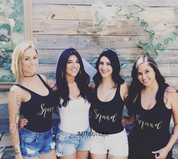 bride squad swimwear