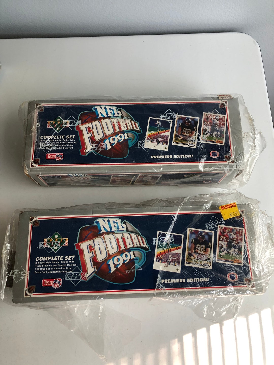Vintage 1991 Upper Deck Football Cards Complete Set 700 Cards Etsy