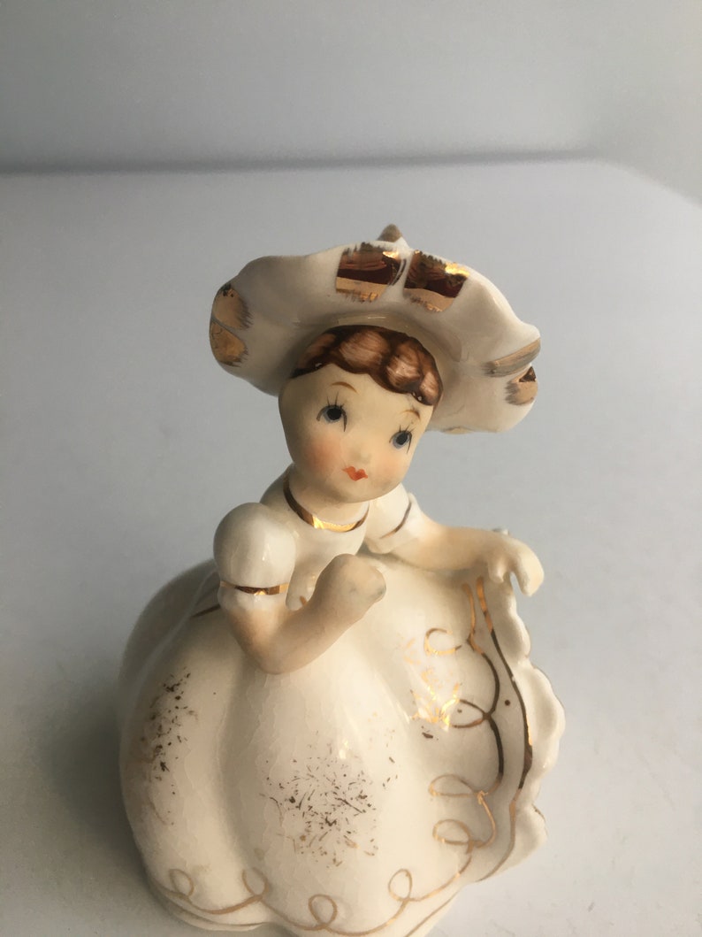 Vintage Lefton Bloomer Girl Figurine Made in Japan Hand - Etsy