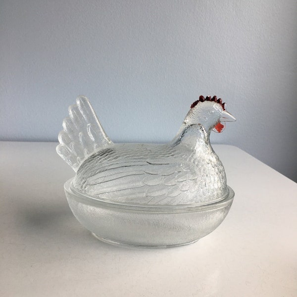 Hen on Basket Etsy