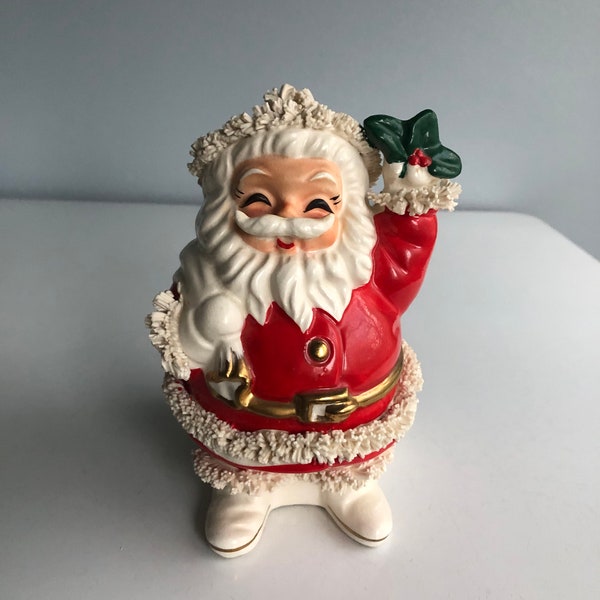 Vintage Christmas NAPCO Santa Claus Savers Bank State Bank & Trust Co. Evanston Illinois