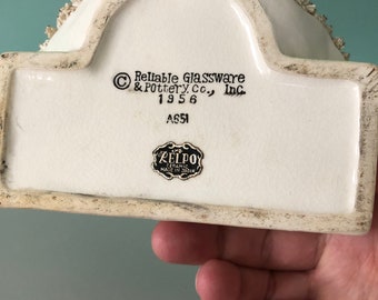 Vintage RELPO Valentine's Day Girl Planter 1956 Made in Japan RARE