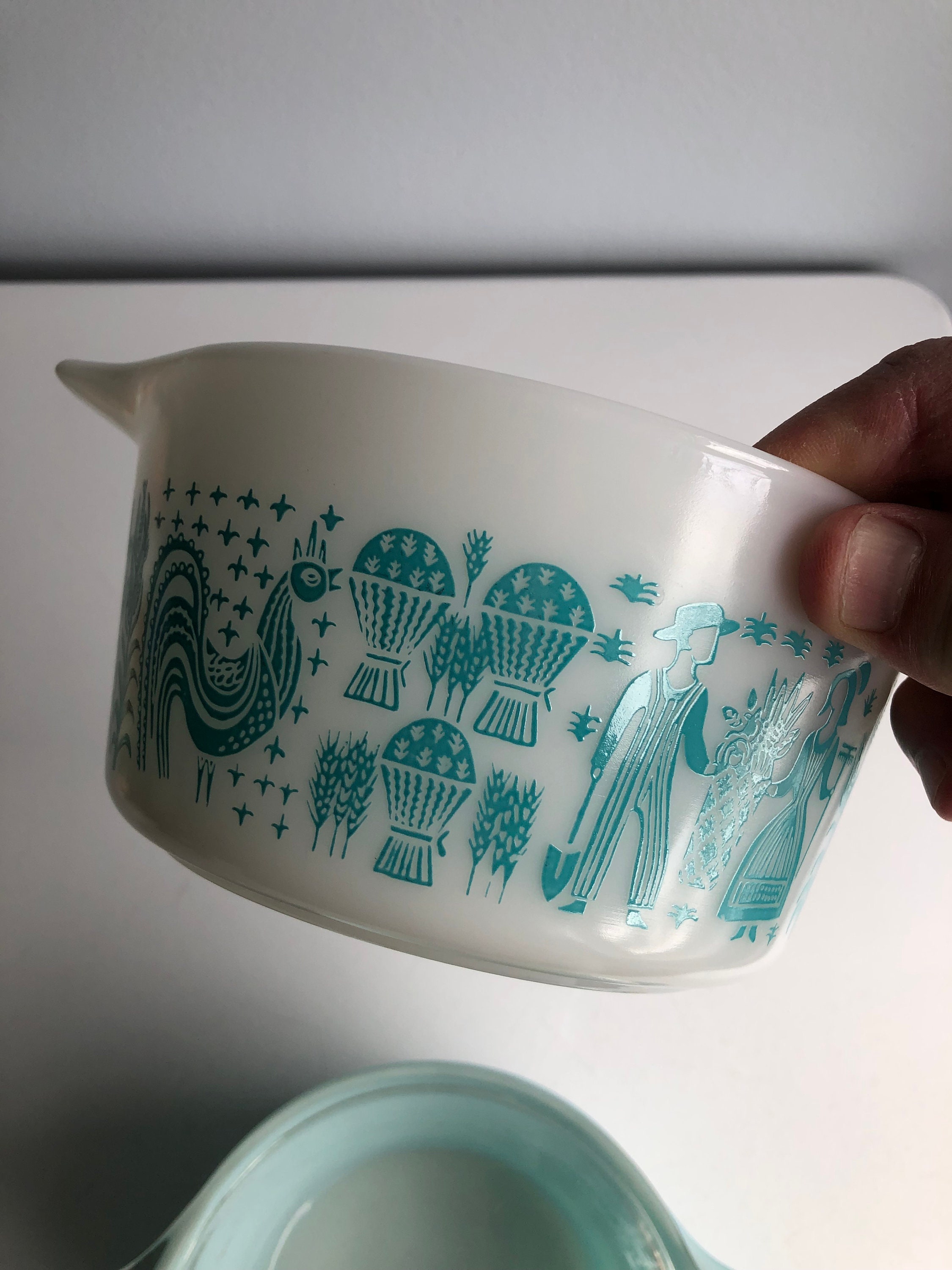 Pyrex Butterprint Set Vintage Pyrex Amish Butterprint Set of 2 Casseroles With Lids #473 1 ...