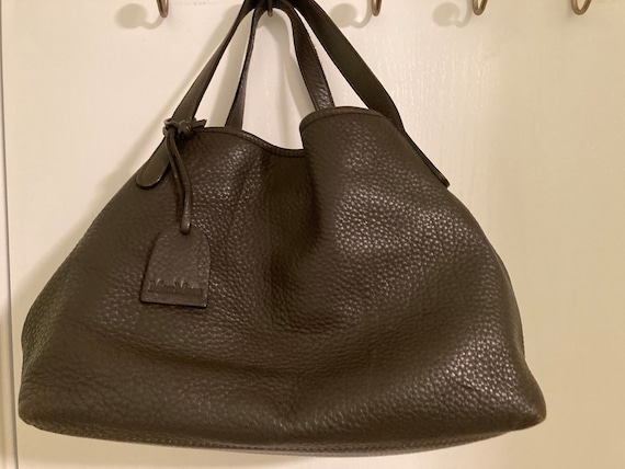 Vintage Max Mara Bag Purse Brown Leather - image 8