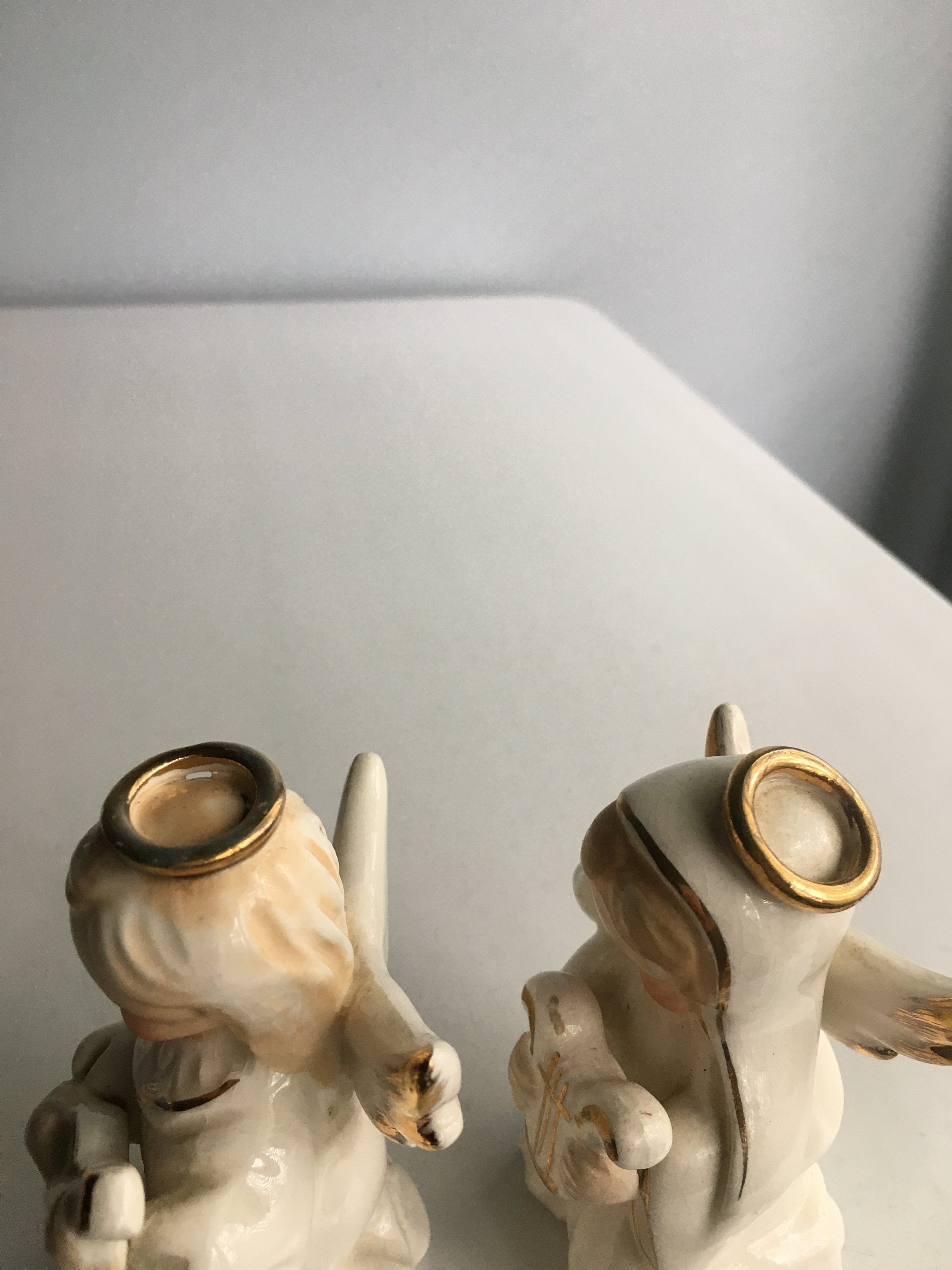 ビンテージ人形音楽家ギターブタ置物インテリア工芸品A3445