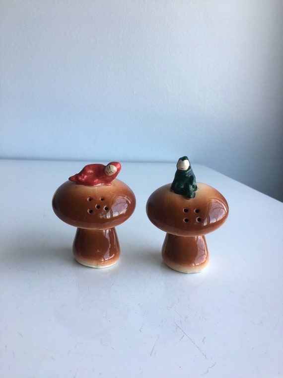 Vintage Pixie Elf Salt and Pepper Shaker Set Japan Etsy