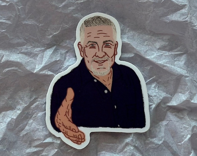 Hollywood Handshake Sticker – Great British Bake Off, GBBO Art
