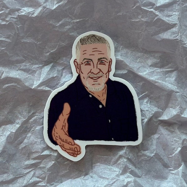 Hollywood Handshake - GBBO - Great British Bake Off - Paul Hollywood Vinyl Laptop Art Sticker