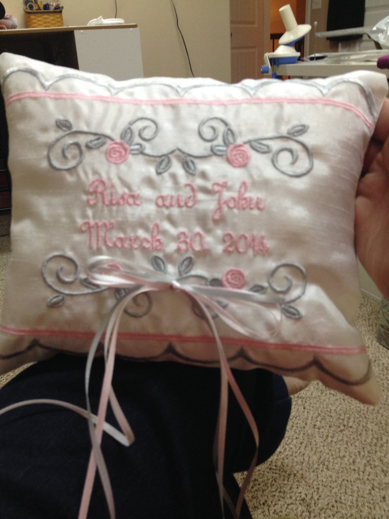 Custom Made Ring Bearer Pillow Etsy