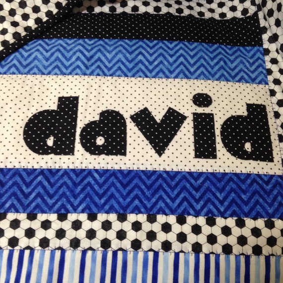 Custom Made Baby Quilt With Name Etsy