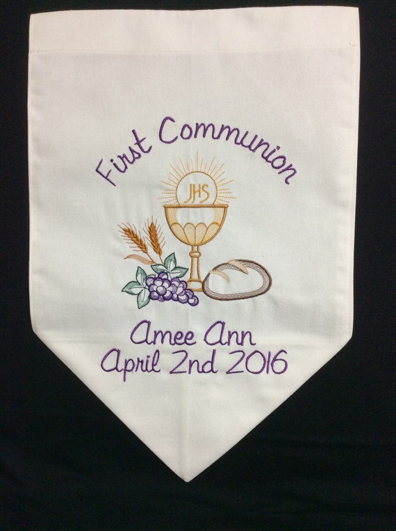 Personalized First Communion Banners Personalised First Holy Communion