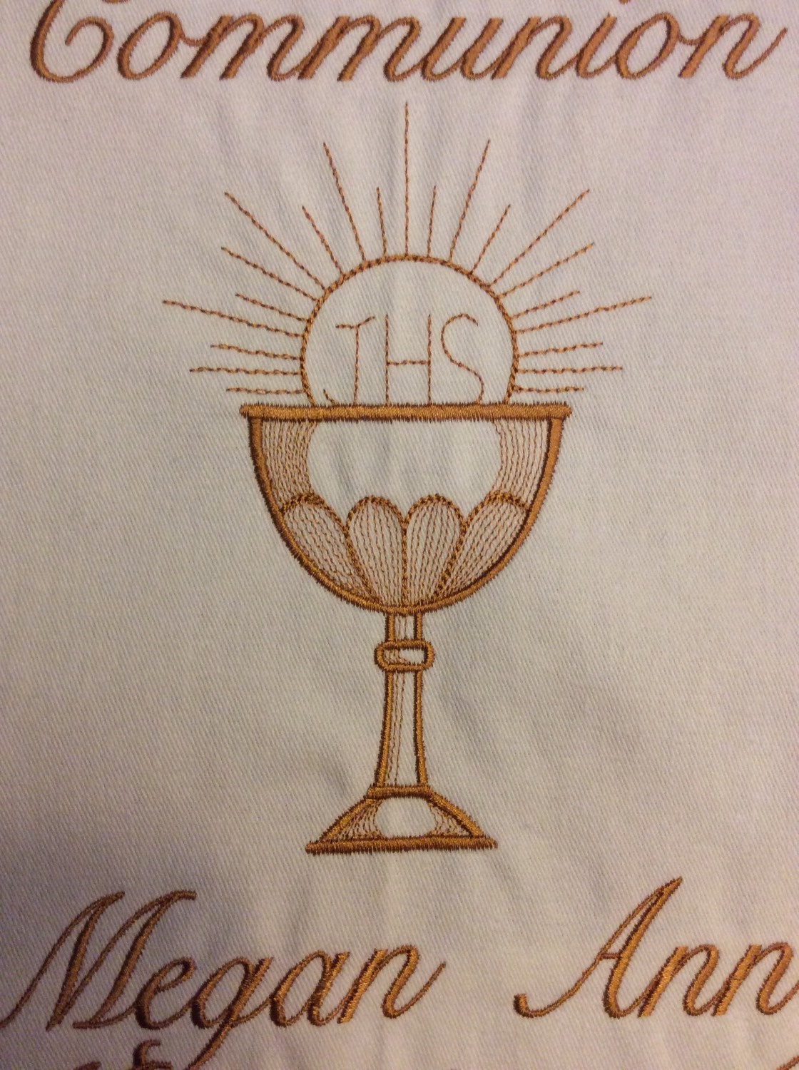 Personalized One Color First Communion Banner With Chalice Etsy