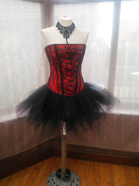 Lace Necklace Corset Short 