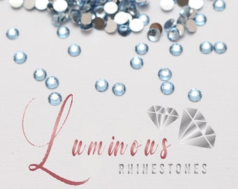 Light Blue Stones - 5mm Resin Rhinestones - Choose your quantity!