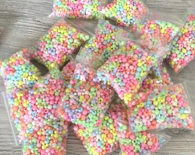 Bag of Pastel Mouse Head Beads Choose Your Size Bag Etsy