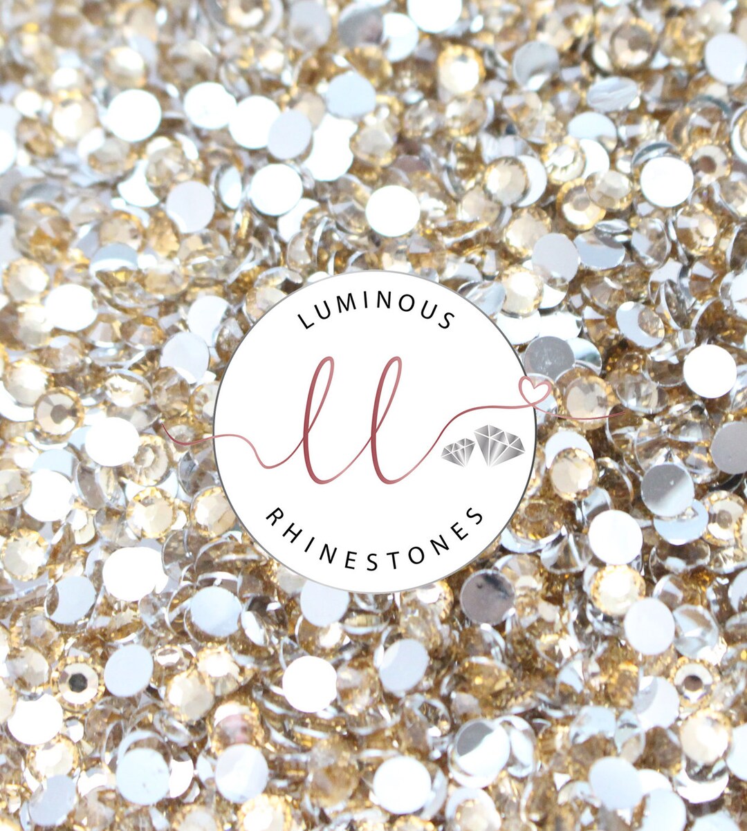 Champagne Rhinestone Micro Champagne Stones - 4mm Resin Rhinestones - Choose Your Quantity! - Etsy