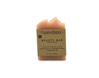 Beauty Bar Collection: French Pink Clay + Pearl + Fragrance Free CP Facial Soap; Murumuru Butter Soap; Small Batch;Handcrafted;Palm Oil Free