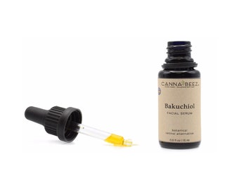 Reines Bakuchiol Gesichtsserum | Botanische Retinol Alternative | Pure Klinische Stärke Bakuchiol | Pflanzlich | Alle Hauttypen, auch empfindliche