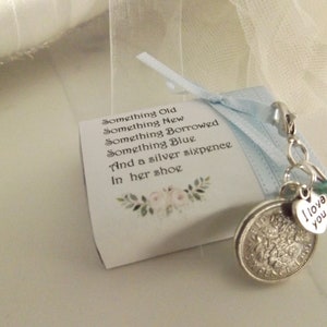 Bride&#39;s Lucky Six-pence Wedding Keepsake