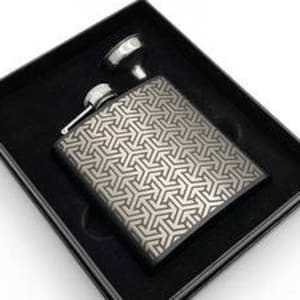 Directionality - Black Stainless Steel Flask - Gift For Him - Gift For Wedding - Groomsmen Gift - Sacred Geometry - Cerebral Concepts -