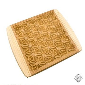 Large 3D Asanoha - Bamboo Sacred Geometry Cutting Board - Cerebral Concepts - Mothers Day Gift - For Her - Christmas Gift - Holiday Gift