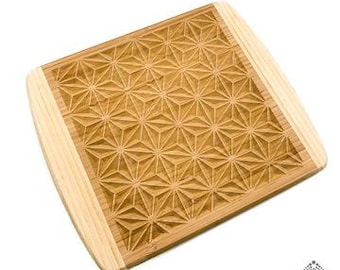 Large 3D Asanoha - Bamboo Sacred Geometry Cutting Board - Cerebral Concepts - Mothers Day Gift - For Her - Christmas Gift - Holiday Gift