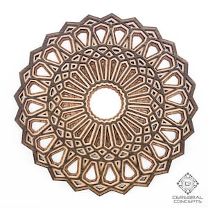Three Layer Mandala - Wall Art - Custom Art - Decor - Gift for Friends - Gifts for Him - Wedding Gift - Hand Made Art - Custom Design