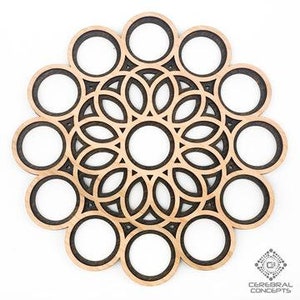 Sacred Circles - Wall Art - Custom Art - Decor - Present - Gifts for Him - Wedding Gift - Hand Made Art - Custom Design - Christmas Gift