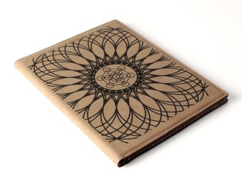 Metatron's Web - Laser Engraved Journal / Notebook - Vegan Leather - Cerebral Concepts - Christmas Gift - Christmas Gift Idea