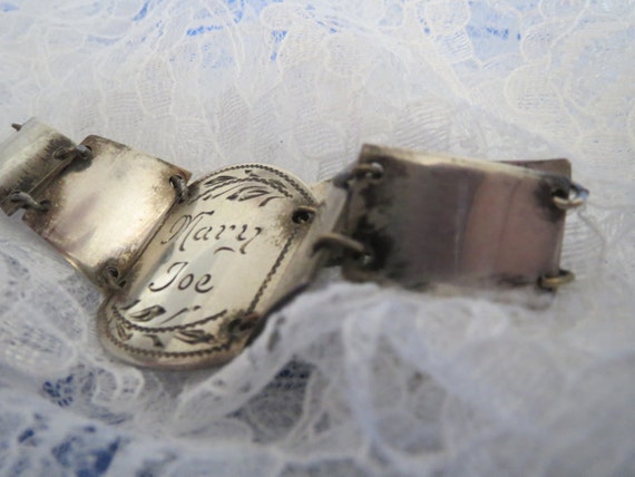 Sentimental Sweetheart Trench Art Bracelet