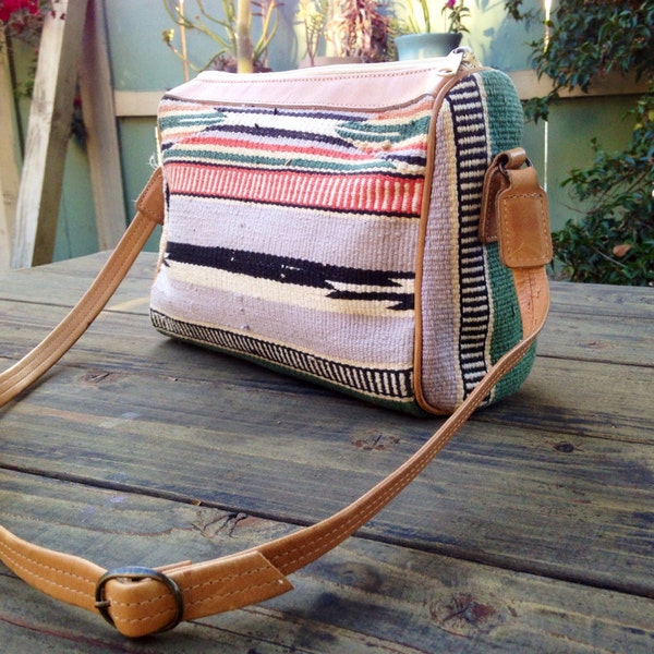 Vintage Southwestern carpet Purse, shoulder bag